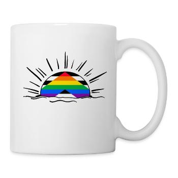 straight ally lgbt gay pride queer lgbtq straight - Tasse - Weiß - Rechts