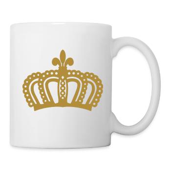 Krone - Tasse - Weiß - Rechts