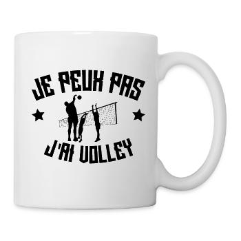 Je Peux Pas J'ai Volley - Mug blanc - blanc - Droite