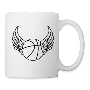 Basket-ball volant - Mug blanc - blanc - Droite