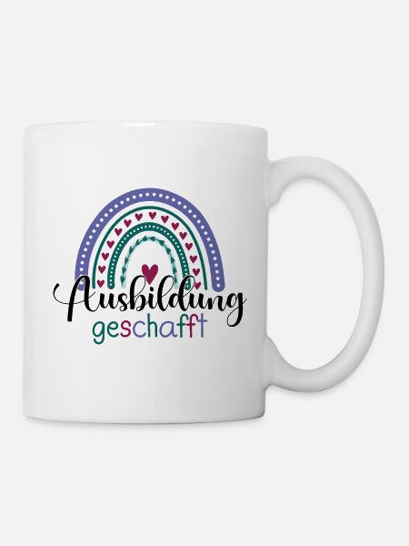 Ausbildung Geschafft Abschiedsgeschenk Ausbildung - Tasse - Weiß