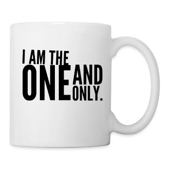 I AM THE ONE AND ONLY. Shirt f. Self-confident. V2 - Mug - white - Right