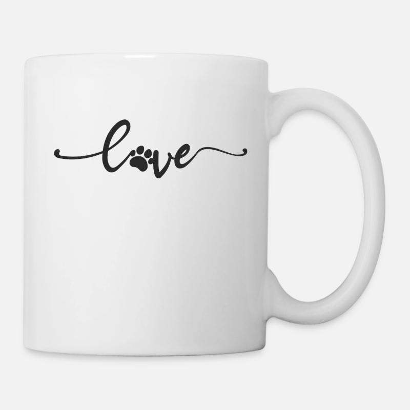 Chien patte chien chien chien idée d’amoureux des chiens - Mug blanc - blanc