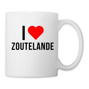 I Love Zoutelande - Tasse - Weiß - Rechts