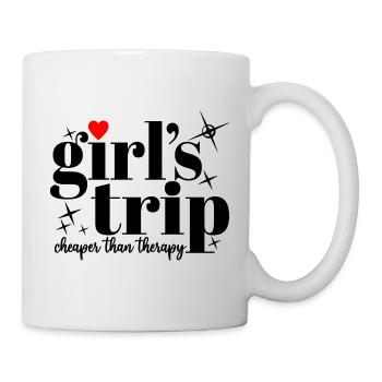 Voyage de fille moins cher que la thérapie Women Squad Vacay - Mug blanc - blanc - Droite