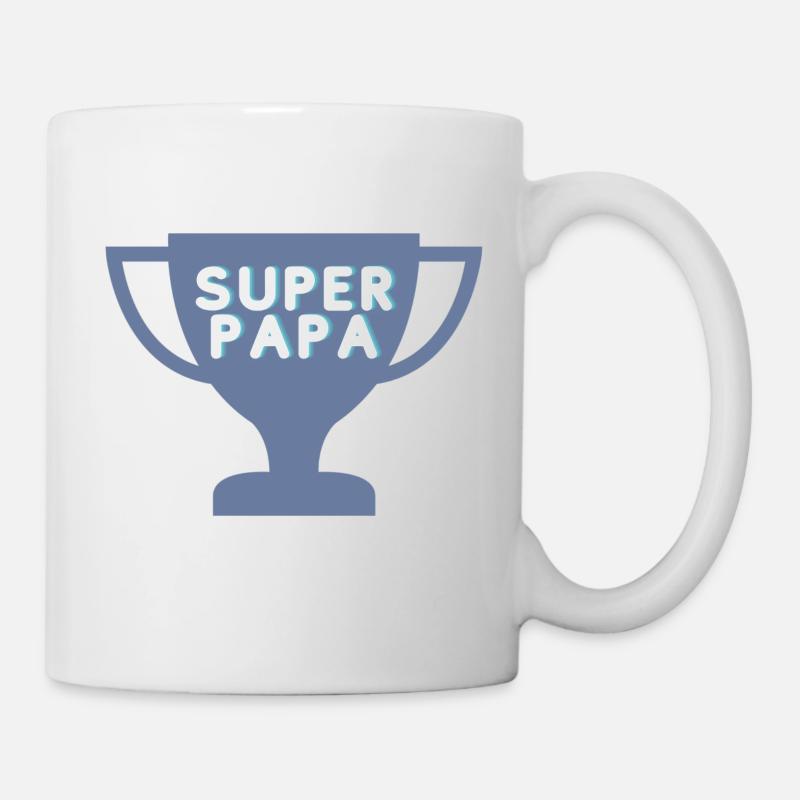 SUPER PAPA - Tasse - Weiß