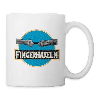Fingerhakeln - Sportart - Tasse - Weiß - Rechts