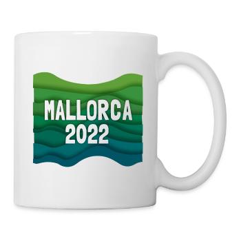 Mallorca 2022, Malle, Balearen,Spanien, Mittelmeer - Tasse - Weiß - Rechts