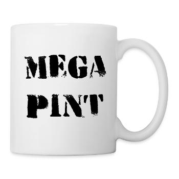 MEGA PINT - Tasse - Weiß - Rechts