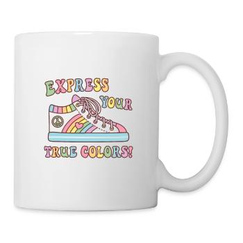 Colorful Shoe Express Your True Colors Pride - Mug - white - Right