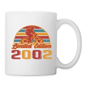Fahrrad Fahrradfahrer Geburtstag Baujahr 2002 - Tasse - Weiß - Rechts