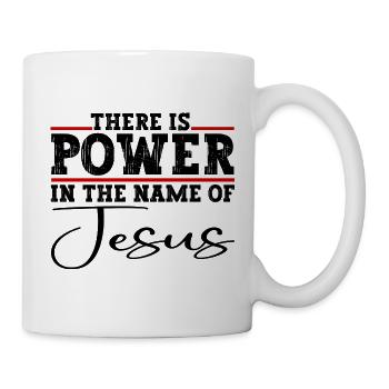 Il y a du pouvoir au nom de Jésus-Christ - Mug blanc - blanc - Droite