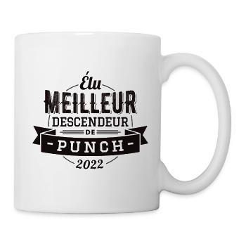Élu meilleur descendeur de punch 2022 - Mug blanc - blanc - Droite