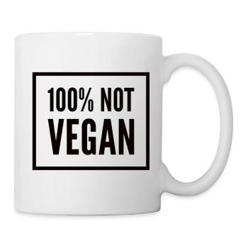 100% Not Vegan - Mug - white - Right