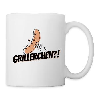 Grillerchen?! - Tasse - Weiß - Rechts