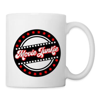 Les couleurs peuvent être modifiées | Accro au cinéma - Mug blanc - blanc - Droite