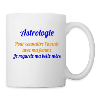 ASTROLOGIE POUR CONNAITRE L'AVENIR AVEC MA FEMME - Mug blanc - blanc - Droite