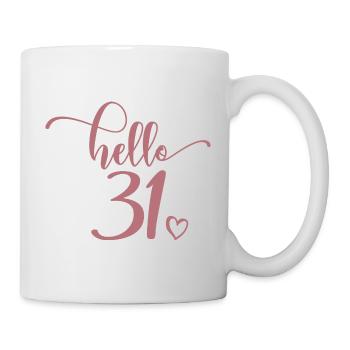 Hello 31 - Cute 31st Birthday Gift For Women - Mug - white - Right