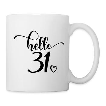 Hello 31 - Cute 31st Birthday Gift For Women - Mug - white - Right