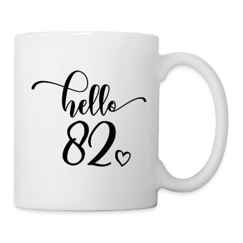 Hello 82 - Mignon cadeau de 82e anniversaire pour femmes - Mug blanc - blanc - Droite