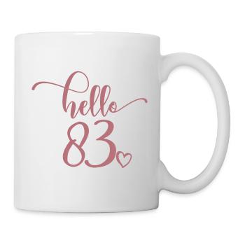 Hello 83rd - Mignon cadeau de 83ème anniversaire pour les femmes - Mug blanc - blanc - Droite