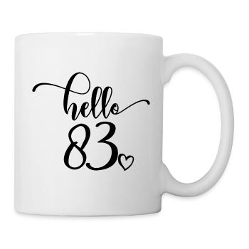 Hello 83rd - Mignon cadeau de 83ème anniversaire pour les femmes - Mug blanc - blanc - Droite