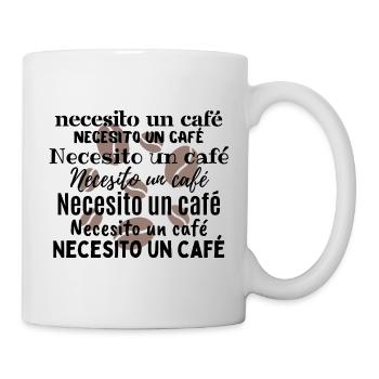 Necesito un café - Mug blanc - blanc - Droite