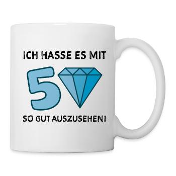 50 Jahre Geburtstag - Tasse - Weiß - Rechts