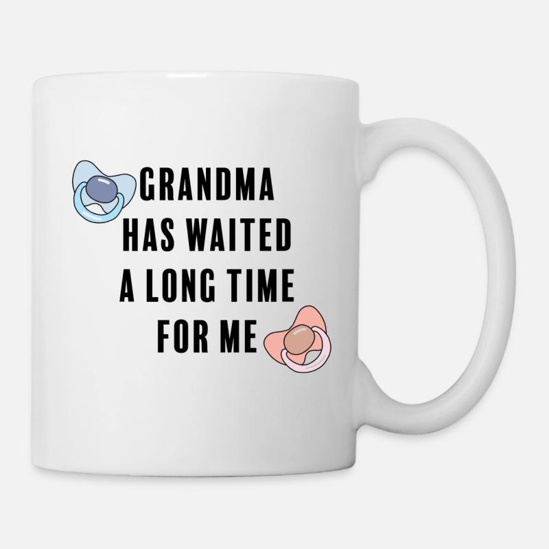 Grand-mère m’attendait - Mug blanc - blanc