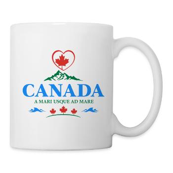 Canada Vancouver Montreal Toronto Maple Leaf Mountains - Mug - white - Right
