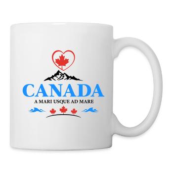 Canada Vancouver Montreal Toronto Maple Leaf Heart - Mug - white - Right