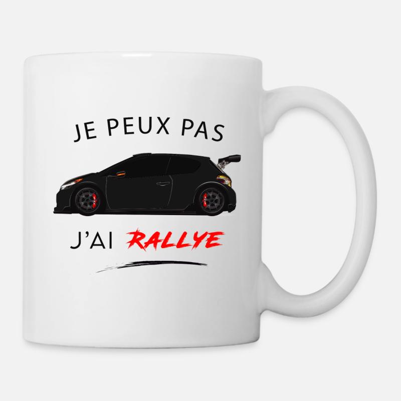 Je peux pas j'ai rallye - Mug blanc - blanc