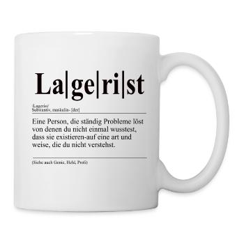 Lagerist Lustige Berufs Definition - Tasse - Weiß - Rechts