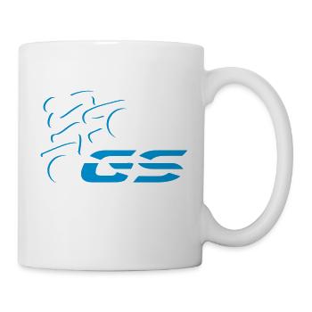 Logo GS-Fahrer Nr. 6 | white - Tasse - Weiß - Rechts