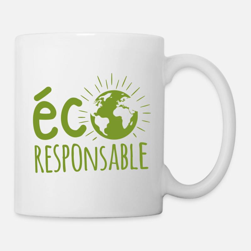 éco-responsable, protection de l'environnement - Mug blanc - blanc