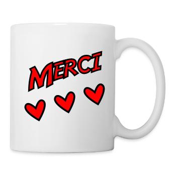 THANK YOU. THANKS. THANK YOU. ANNIVERSARY. BIRTH. - Mug - white - Right