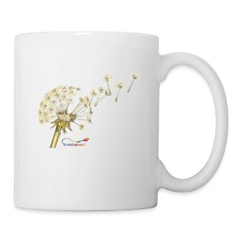 Pusteblume – Löwenzahn zur Fruchtzeit - Tasse - Weiß - Rechts