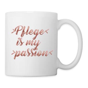 Pflege is my passion - Tasse - Weiß - Rechts