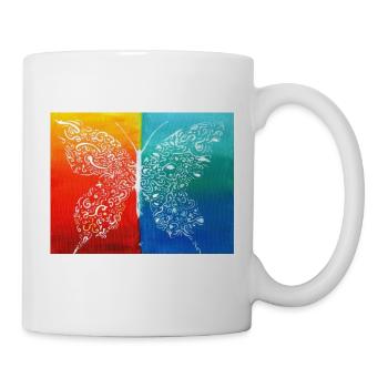 Butterfly Abstract Tribal - Mug - white - Right