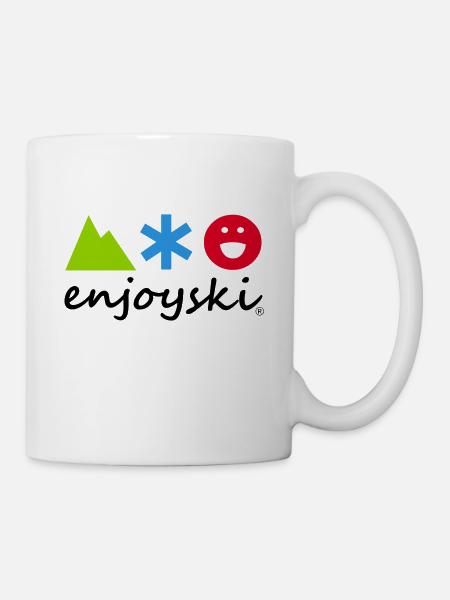 ENJOYSKI 2022 schwarze Ausgabe - Tasse - Weiß
