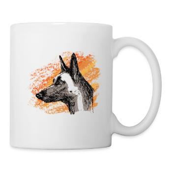 malinois de feu - Mug blanc - blanc - Droite