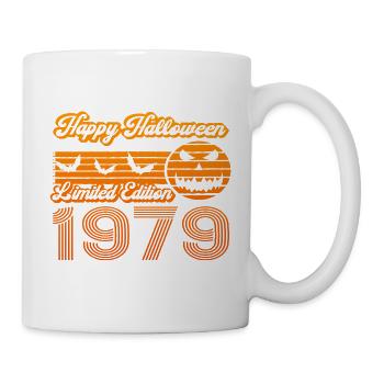 Halloween Citrouille Anniversaire Année de Construction 1979 Millésime - Mug blanc - blanc - Droite