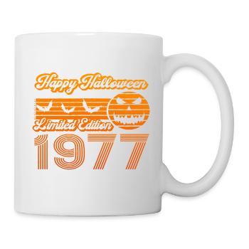 Pumpkin Halloween Birthday Year of Construction 1977 Vintage - Mug - white - Right