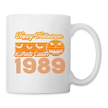 Halloween Citrouille Anniversaire Année de Construction 1989 Millésime - Mug blanc - blanc - Droite