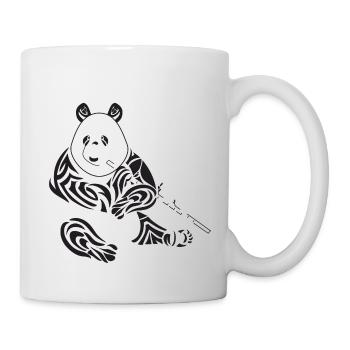 Stammes-Panda - Tasse - Weiß - Rechts