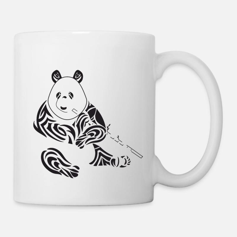Stammes-Panda - Tasse - Weiß