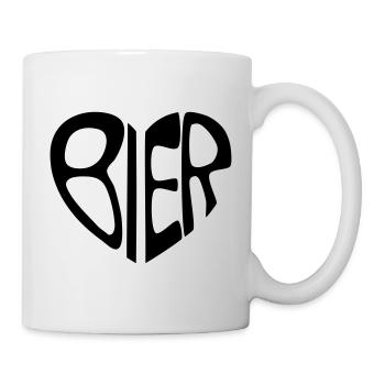 Bierherz - Tasse - Weiß - Rechts