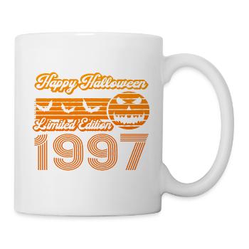 Halloween Citrouille Anniversaire Année de Construction 1997 Millésime - Mug blanc - blanc - Droite
