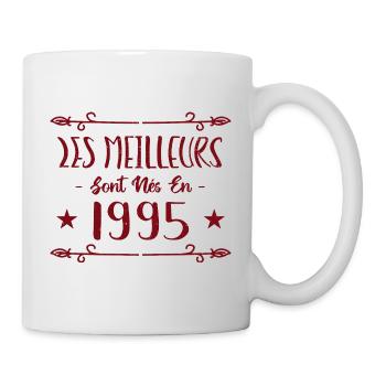 Les meilleurs sont nés en 1995 - Mug blanc - blanc - Droite