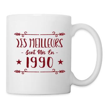 Les meilleurs sont nés en 1990 - Mug blanc - blanc - Droite